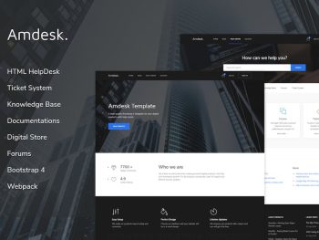 Amdesk - HelpDesk and Knowledge Base HTML template Yazı Tipi