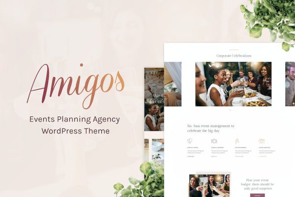 Amigos - Party & Celebration Event Agency WordPress Teması