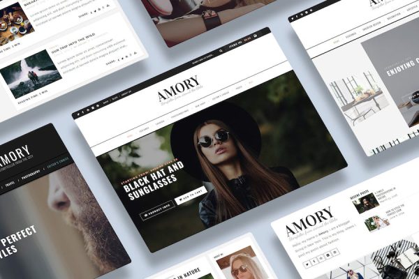 Amory Blog - A Responsive  Blog Theme WordPress Teması
