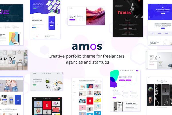 Amos - Creative WordPress Teması