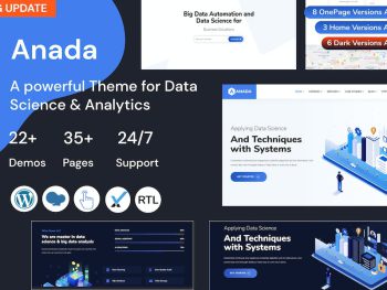 Anada -Data Science & Analytics Landing Page Theme WordPress Teması