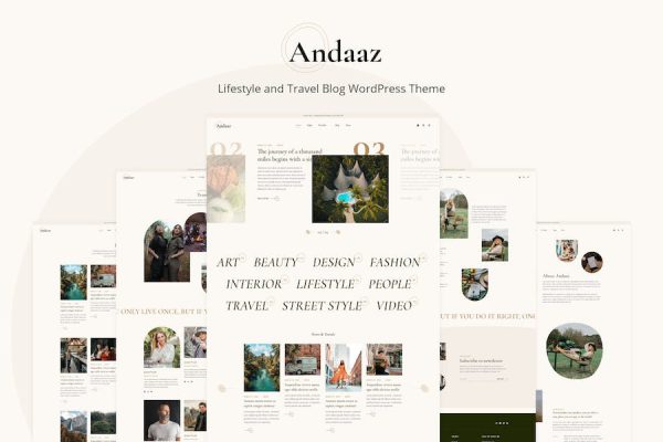 Andaaz - Lifestyle and Travel Blog WordPress Teması