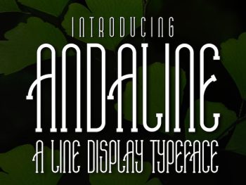 Andaline A Display Typeface Yazı Tipi
