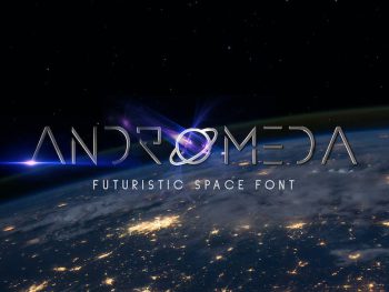 Andromeda - Futuristic Space Font Yazı Tipi