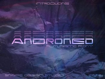 Androned – Futuristic Font Yazı Tipi