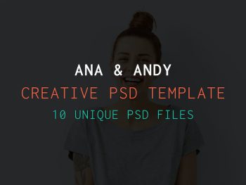 Andy & Ana Creative PSD Template Yazı Tipi