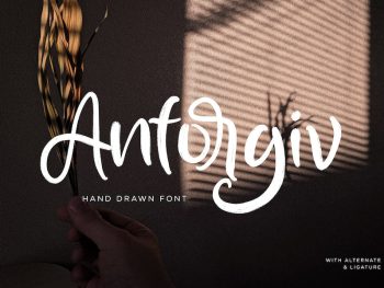 Anforgiv - Hand Drawn Font Yazı Tipi