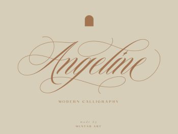 Angeline | Modern Calligraphy Yazı Tipi