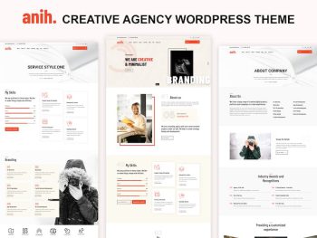 Anih - Creative Agency WordPress Teması