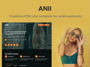 Anii - Audio Podcast HTML Site Template Yazı Tipi