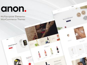 Anon - Multipurpose Elementor WooCommerce Themes WordPress Teması