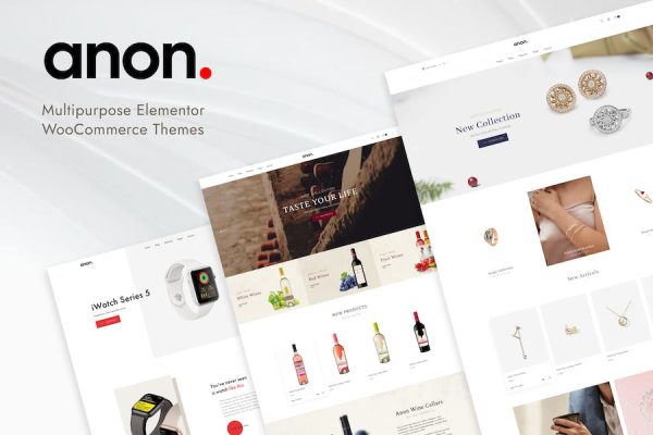 Anon - Multipurpose Elementor WooCommerce Themes WordPress Teması