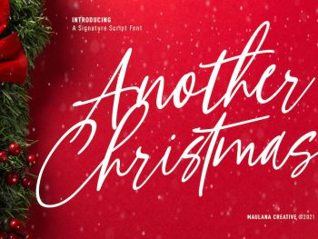 Another Christmas Script Font Yazı Tipi