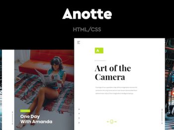 Anotte - Horizontal Photography HTML Template Yazı Tipi