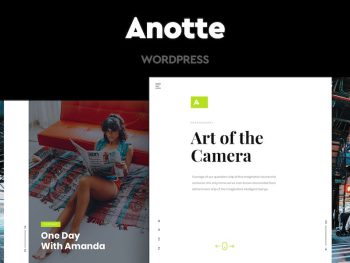 Anotte - Horizontal Photography WordPress Teması