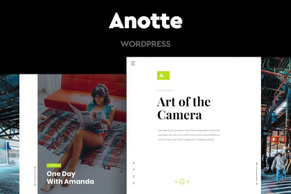 Anotte - Horizontal Photography WordPress Teması