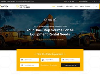 Antek - Construction Equipment Rental HTML Yazı Tipi