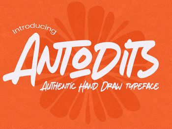 Antodits - Authentic Hand Drawn Typeface Yazı Tipi