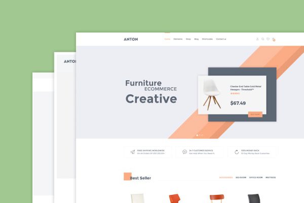 Anton - Furniture WooCommerce WordPress Teması