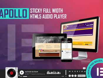 Apollo - HTML5 Audio Player - Elementor Widget WordPress Eklentisi