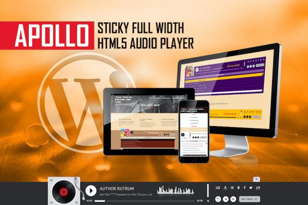 Apollo - Sticky Full Width HTML5 Audio Player WordPress Eklentisi