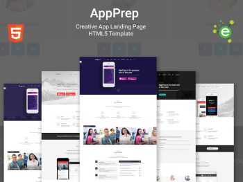 AppPrep - App Landing Page HTML5 Template + RTL Yazı Tipi