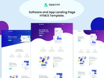 Appcon - Software and App Landing Page Template Yazı Tipi