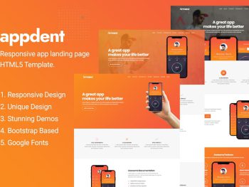 Appdent - App Landing Page Yazı Tipi