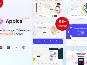 Appics - app landing page WordPress Teması