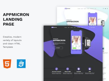 Appmicron - App & Product Landing page Yazı Tipi
