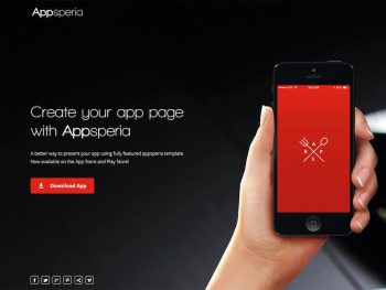 Appsperia - App Landing Page Yazı Tipi