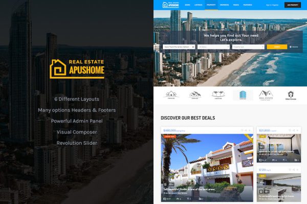 ApusHome - Real Estate WordPress Teması