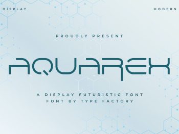Aquarex – A Display Futuristic Font Yazı Tipi
