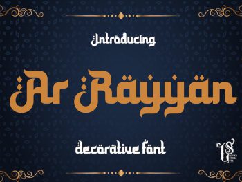 Ar Rayyan - Arabian decorative font Yazı Tipi