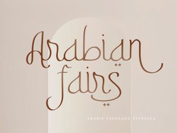 Arabian Fairs - Fauxlang Arabic Font Yazı Tipi