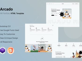 Arcado - Nft Portfolio HTML Template Yazı Tipi