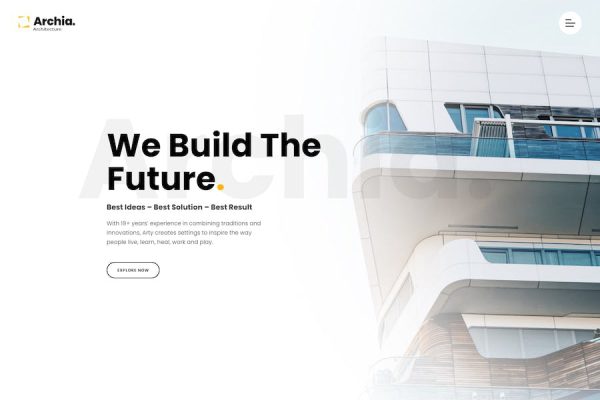 Archia - Architecture & Interior WordPress Teması