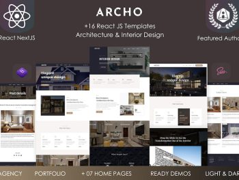 Archo - React Architecture & Interior Template Yazı Tipi