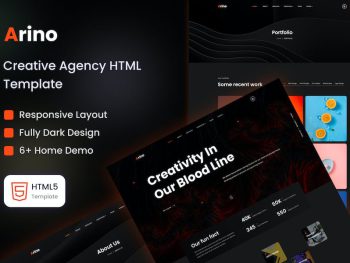 Arino - Creative Agency Template Yazı Tipi