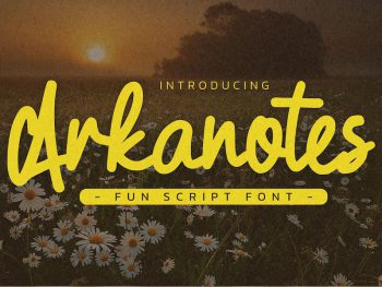 Arkanotes - Fun Script Font Yazı Tipi