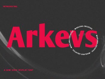 Arkevs Semi Serif Display Font Yazı Tipi