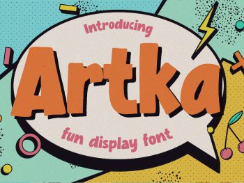 Artka - Fun Display Font Yazı Tipi