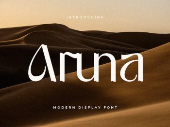 Aruna - Modern Display Font Yazı Tipi