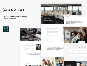 Arvilax – Business Consulting React Template Yazı Tipi