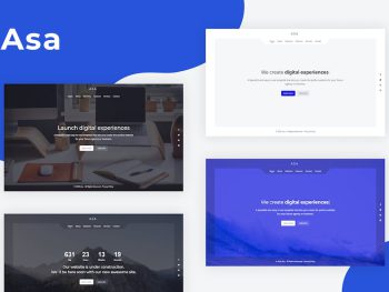 Asa - Responsive Coming Soon Template Yazı Tipi