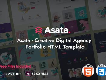 Asata - Creative Digital Agency Portfolio Template Yazı Tipi