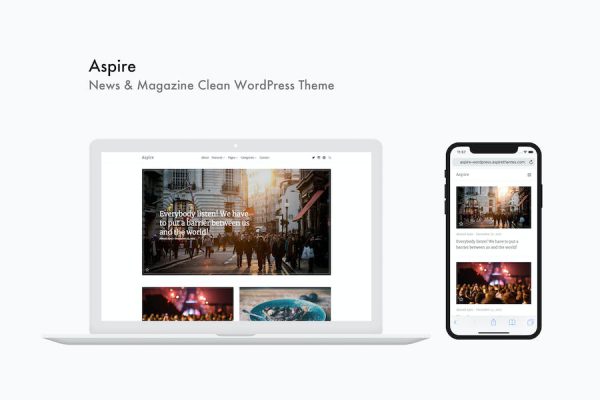 Aspire - News & Magazine Clean WordPress Teması
