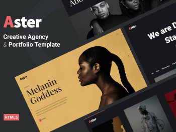 Aster - Creative Portfolio Agency Template Yazı Tipi