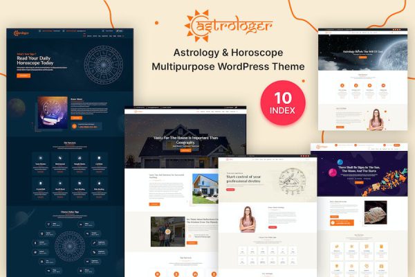 Astrologer - Horoscope & Palmistry WordPress Teması