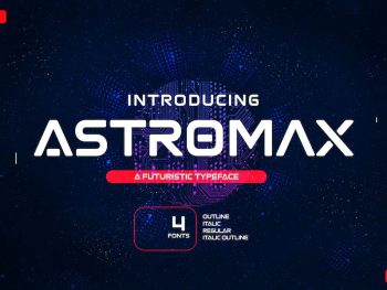 Astromax - A Futuristic Typeface Yazı Tipi